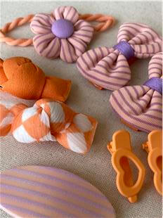 Turuncu Çizgili Toka Seti