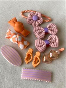 Turuncu Çizgili Toka Seti