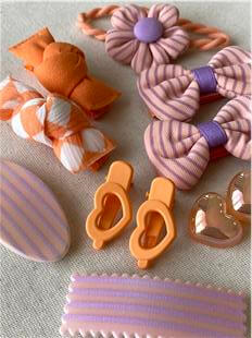 Turuncu Çizgili Toka Seti