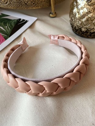 Pembe Deri Örgü Taç