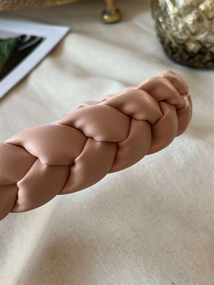 Pembe Deri Örgü Taç