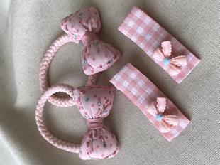 Pembe Puantiye Toka Seti