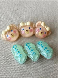 Cute Ayıcıklı Toka Seti