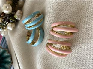 Renkli Trinity Küpe