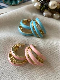 Renkli Trinity Küpe