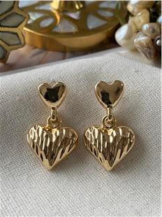 Sallantılı Kalp Küpe