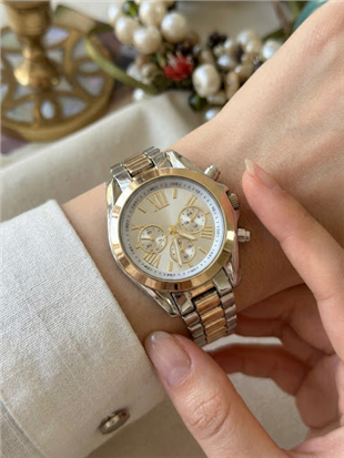 Saniye Detay Kasalı Mix Kordon Kol Saati