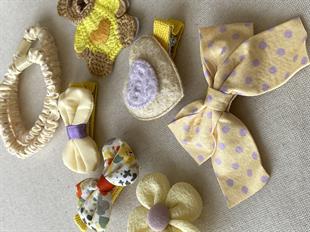 Sarı Kalpli Ayıcık Toka Seti