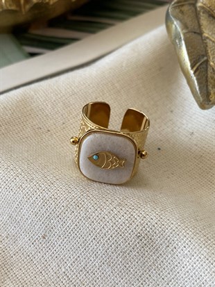 Ayarlanabilir Sedef Balık Yüzük