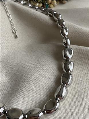 Silver Amorphous Kolye