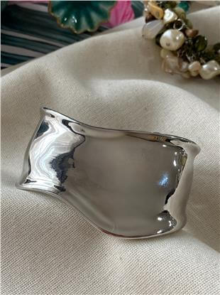 Silver Big Bone Kelepçe