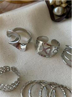Silver Desenli Çoklu Yüzük Seti