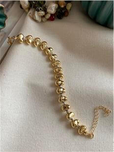 Silver Dorikalı Sıralı Kalpler Bileklik