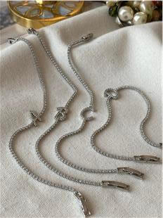 Silver Suyolu Model Taşlı Harf Bileklik