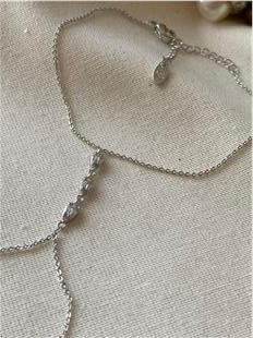 Silver Taşlı Damla Model Şahmeran