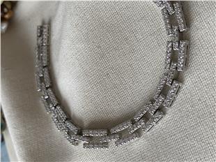 Sıralı Taşlı Dikdörtgen Bileklik