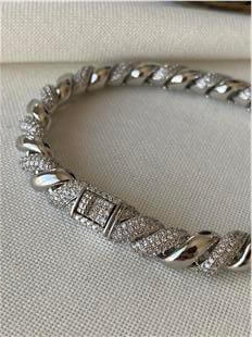 Taşlı Silver Sarmal Bileklik