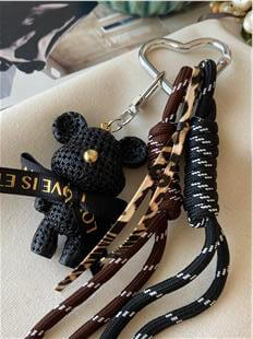 Siyah Ayıcıklı Çanta Charmı