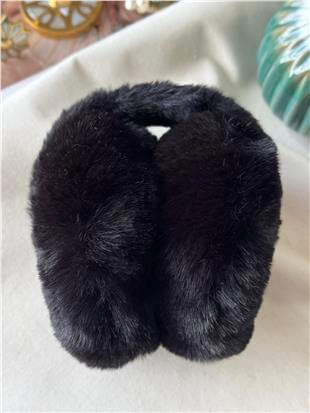 Siyah Katlanır Peluş Kulaklık