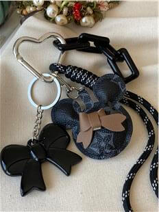 Siyah Mickey Model Çanta Charmı