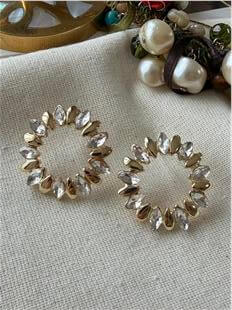 Taşlı Çelenk Küpe