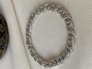 Taşlı Mini Düğme Bileklik