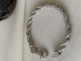 Taşlı Dönme Sarmal Bileklik