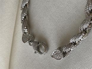 Taşlı Dönme Sarmal Bileklik