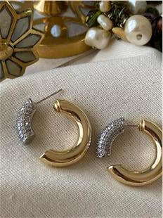 Taşlı Tasarım C Model Küpe