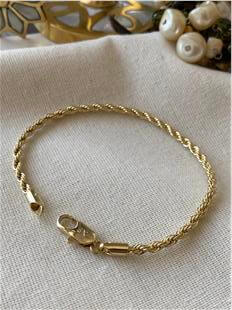 VIP 14K 3mm Burgu Bileklik