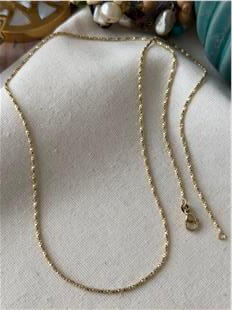 VIP 14K 60 cm Sarmal Kare Zincir Kolye