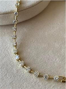 VIP 14K Aralıklı Suyolu Bileklik