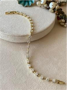 VIP 14K Aralıklı Suyolu Bileklik