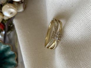 VIP 14K Baget Tasarım Yüzük