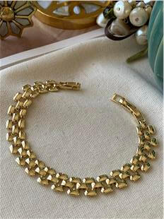 VIP 14K Bombe Örme Bileklik