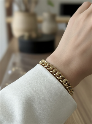 VIP 14K Bombeli Zincir Bileklik