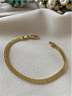 VIP 14K Çift Örme Zincir Bileklik