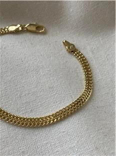 VIP 14K Çift Örme Zincir Bileklik