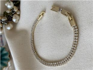 VIP 14K Çift Sıra Suyolu Bileklik