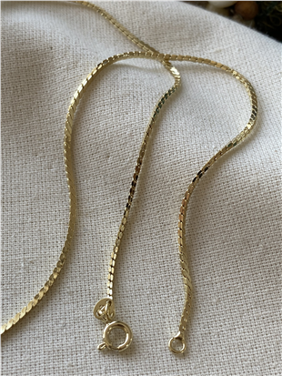 VIP 14K Dalga Model Zincir Kolye