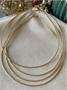 VIP 14K Desenli Choker Kolye