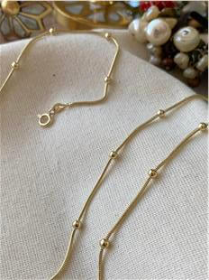 VIP 14K Dorikalı Silindir Zincir Kolye