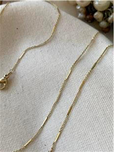 VIP 14K Ezme Detaylı Zincir Kolye