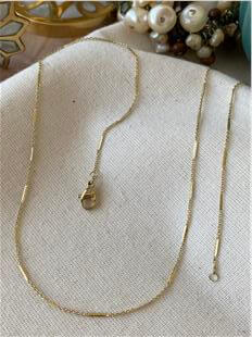 VIP 14K Ezme Detaylı Zincir Kolye