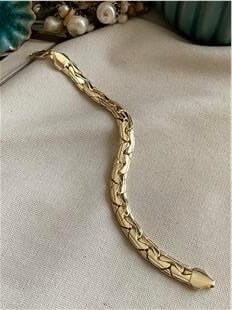 VIP 14K Ezme Model Geniş Geçmeli Bileklik