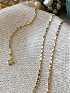 VIP 14K Ezme Tasarım Zincir Kolye