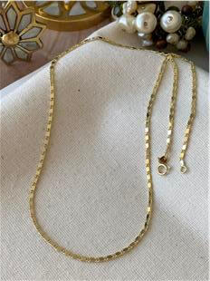 VIP 14K Ezme Tasarım Zincir Kolye