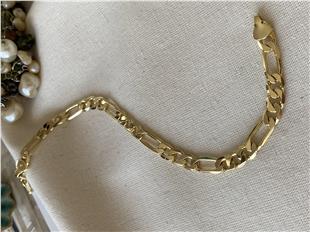 VIP 14K Figaro Bileklik