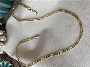 VIP 14K Figaro Kolye