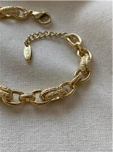 VIP 14K Geçmeli Desenli Halkalar Bileklik